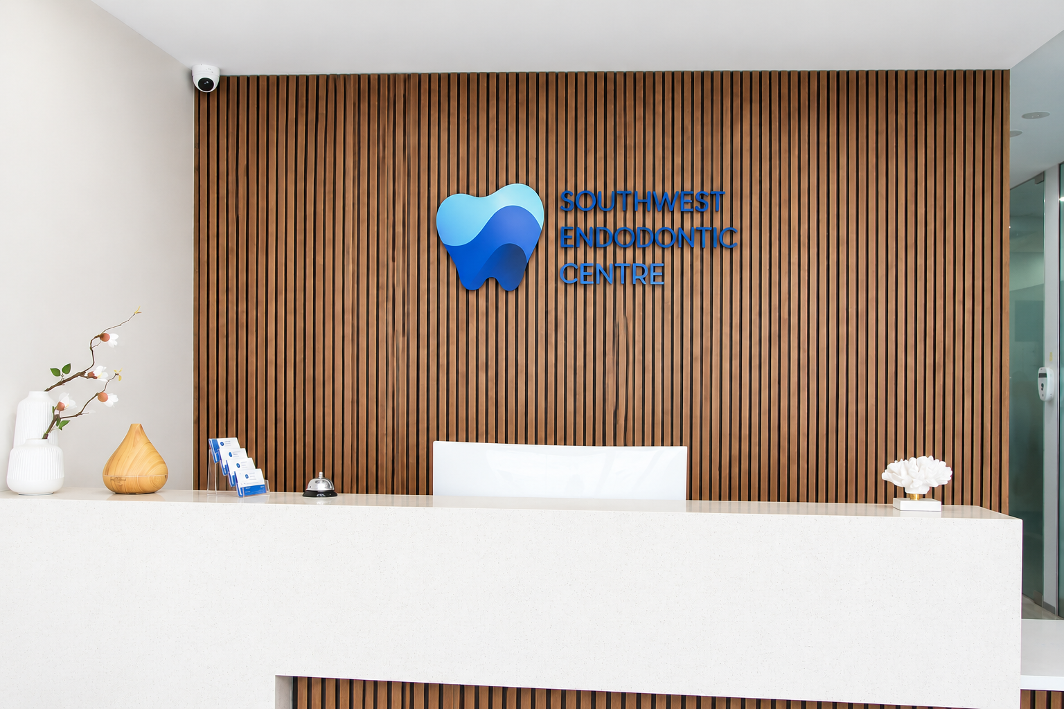 Reception area at our specialist endodontic practice